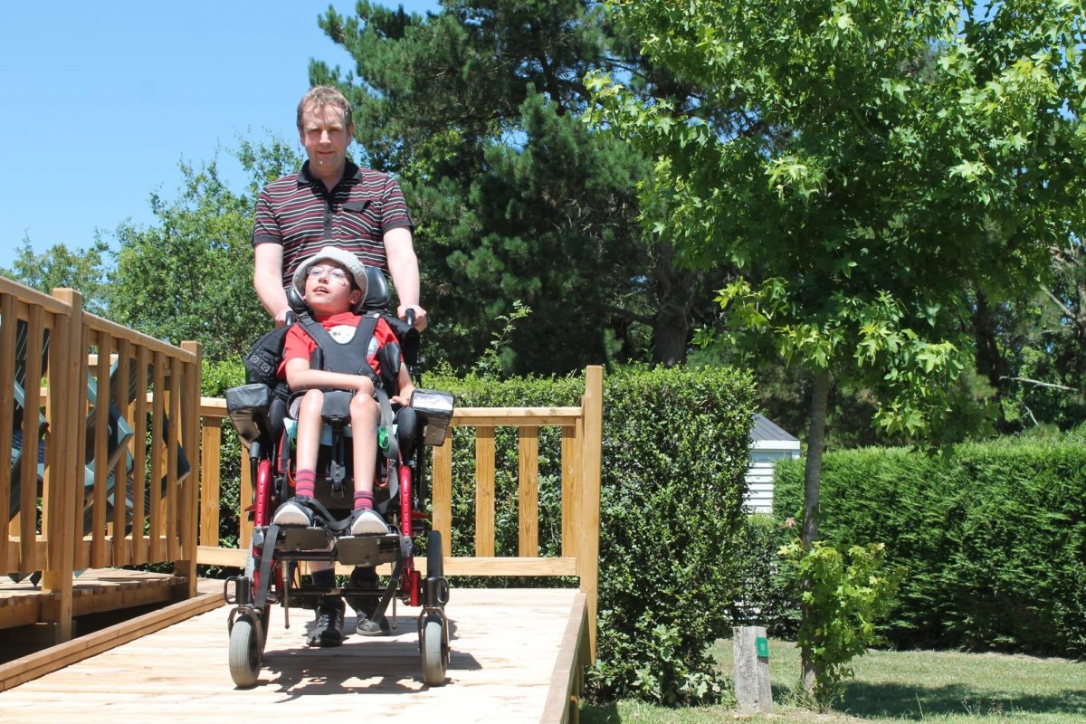 Beechwood B ramp with Jonathan Hay in wheelchair