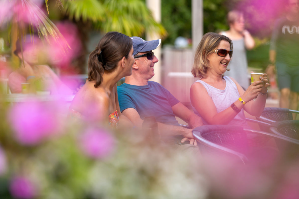 Bible study outdoors