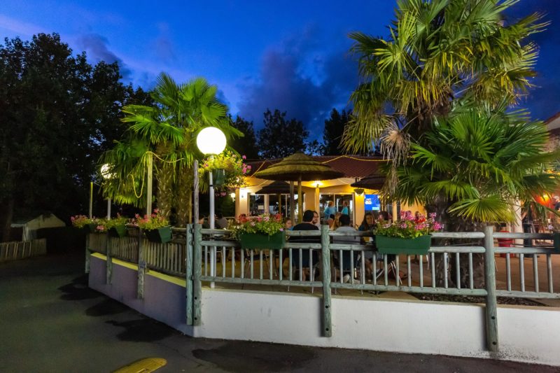 Terrace evening scene