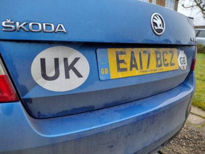 UK car sticker